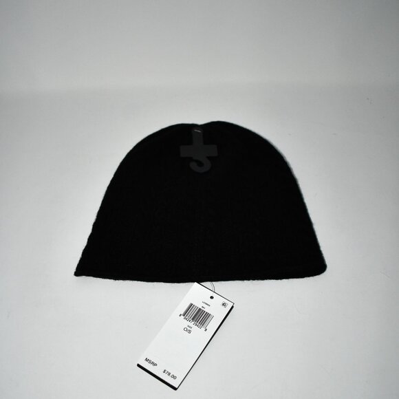 Lauren Ralph Lauren Mini Cable Knit Slouchy Beanie in Black # LC0643 NWT